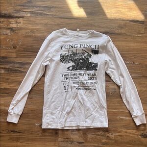 White Graphic Long Sleeve T-Shirt